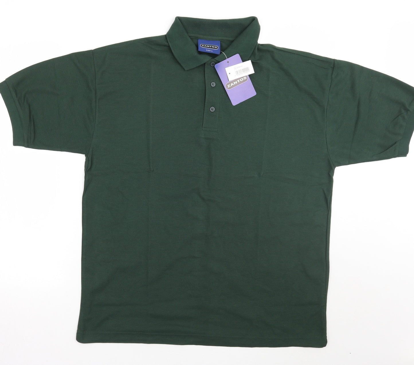 Zantos Mens Green    Polo Size L