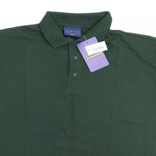 Zantos Mens Green    Polo Size L