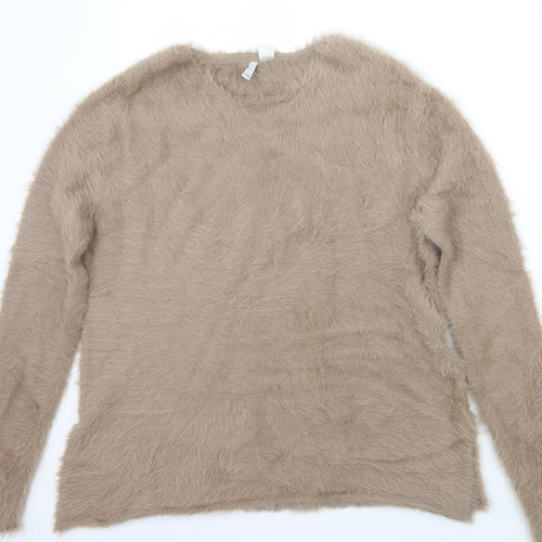 H&M Womens Brown   Pullover Jumper Size M