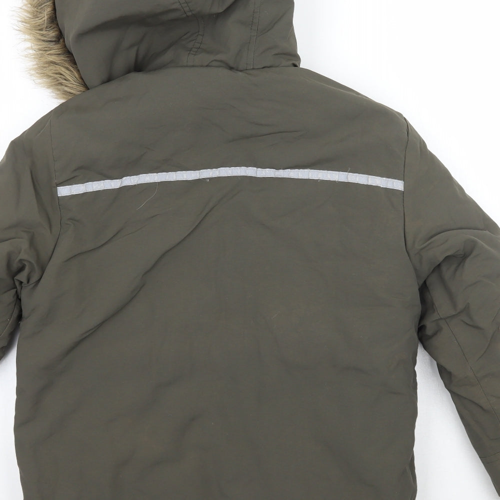 George Boys Green   Jacket Coat Size 8-9 Years