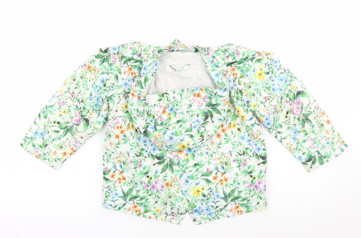 NEXT Girls White Floral  Jacket Coat Size 2-3 Years