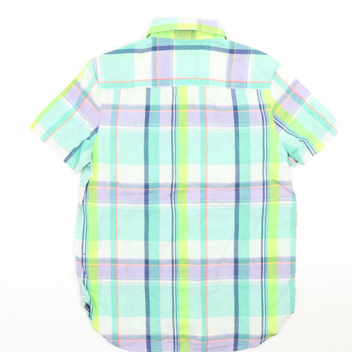 NEXT Boys Green Check  Basic Button-Up Size 7 Years