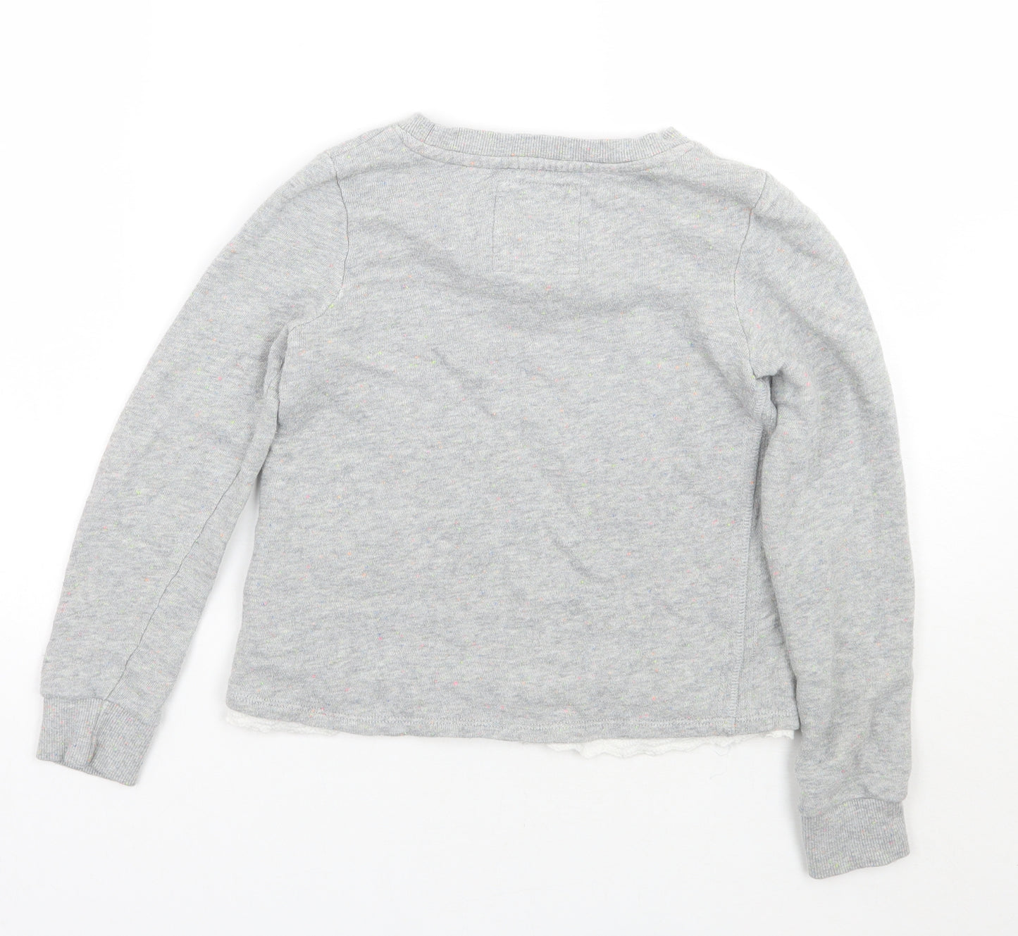 H&M Girls Grey   Pullover Jumper Size 9 Years