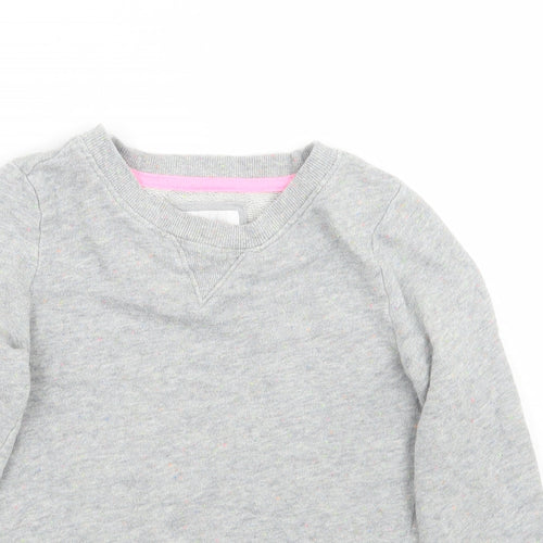 H&M Girls Grey   Pullover Jumper Size 9 Years