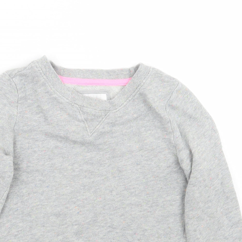 H&M Girls Grey   Pullover Jumper Size 9 Years