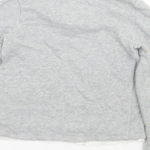 H&M Girls Grey   Pullover Jumper Size 9 Years
