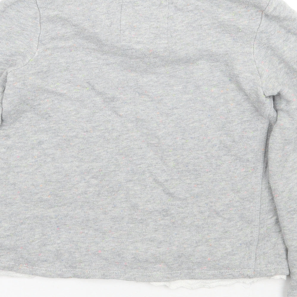 H&M Girls Grey   Pullover Jumper Size 9 Years