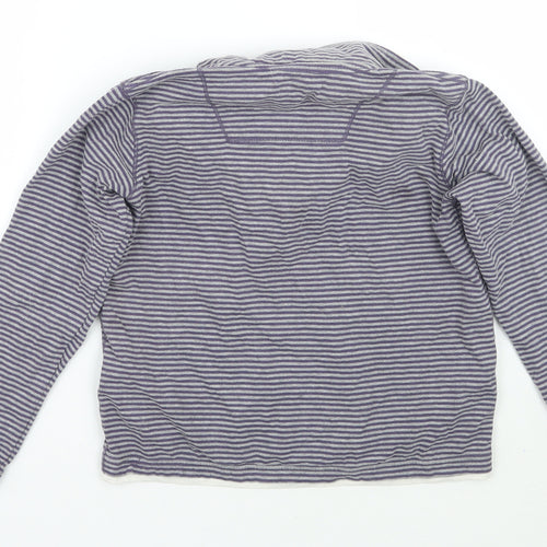 okaidi Boys Grey Striped  Basic T-Shirt Size 8 Years