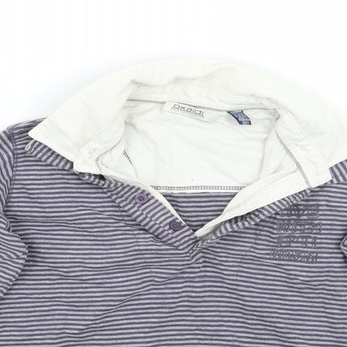 okaidi Boys Grey Striped  Basic T-Shirt Size 8 Years