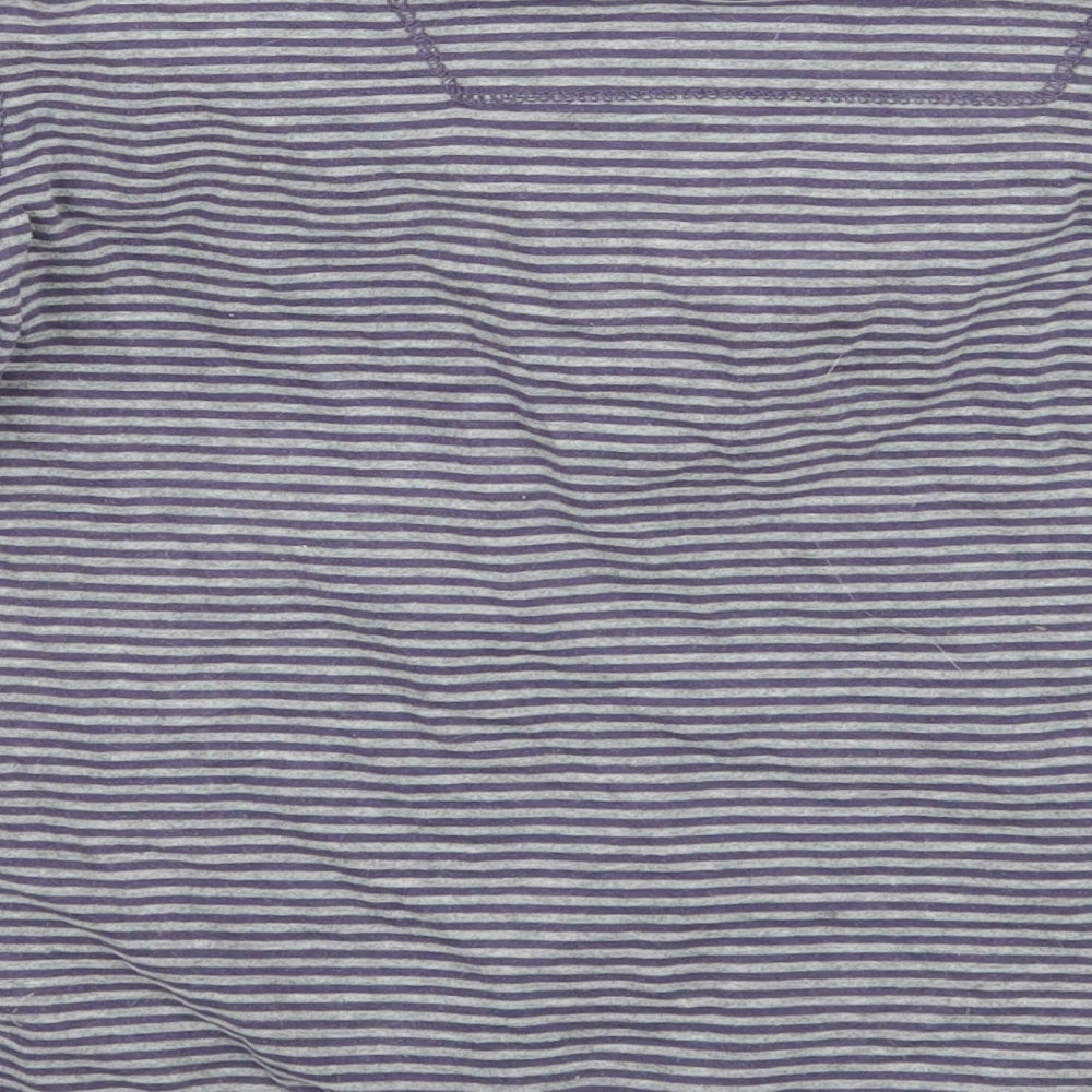 okaidi Boys Grey Striped  Basic T-Shirt Size 8 Years
