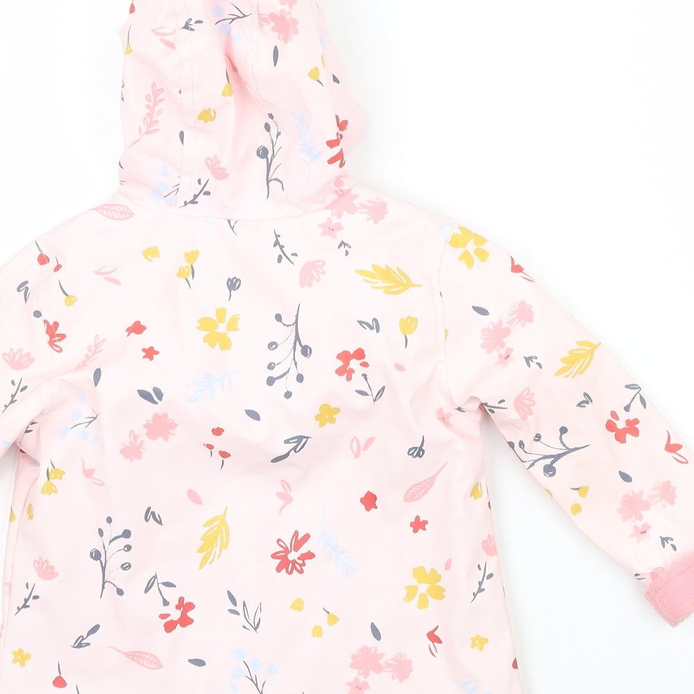 Nutmeg Girls Pink Floral  Jacket Coat Size 12-18 Months
