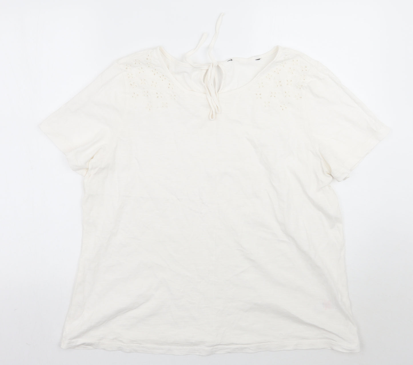 Bonmarché Womens White   Basic T-Shirt Size 16