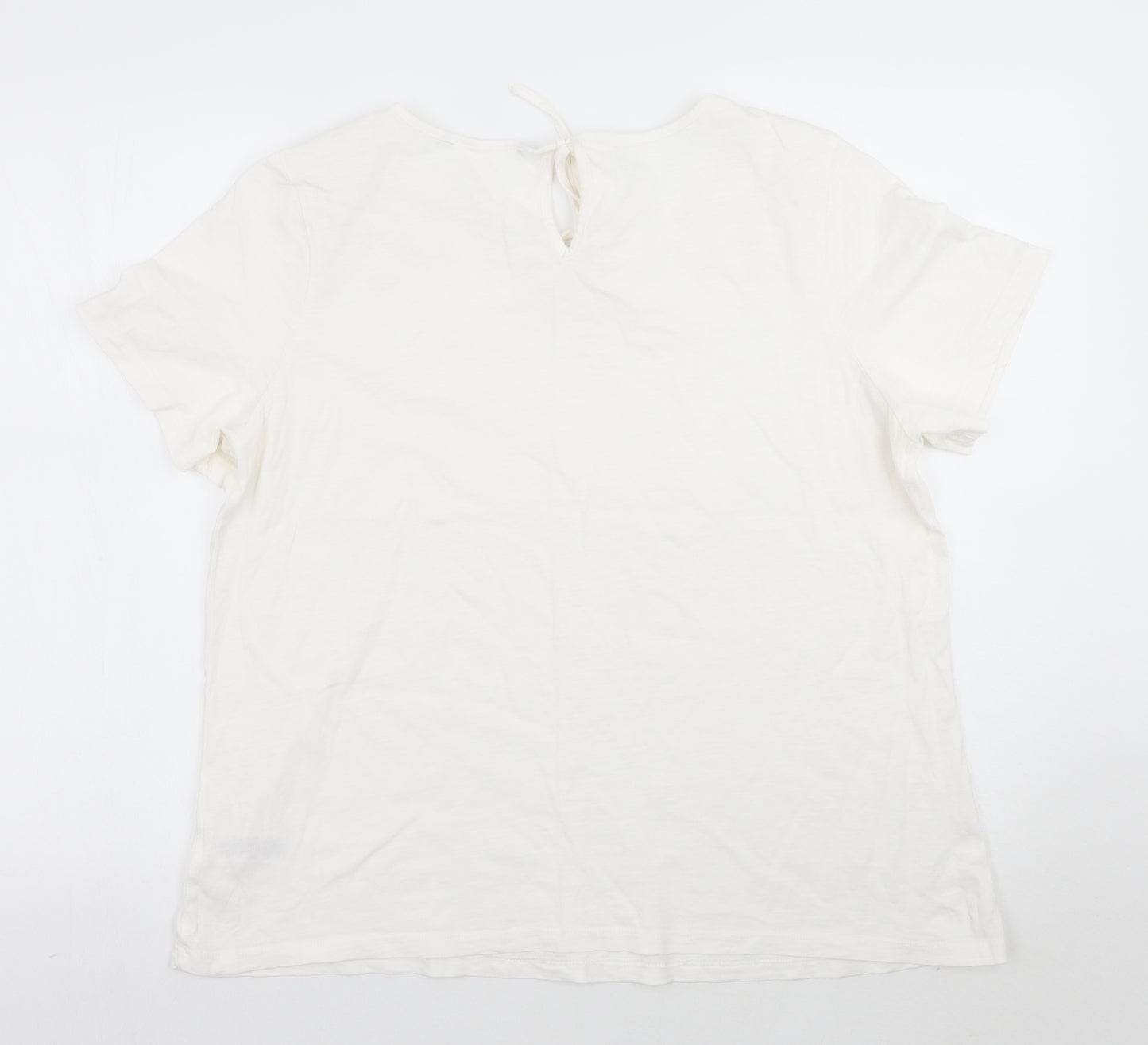 Bonmarché Womens White   Basic T-Shirt Size 16
