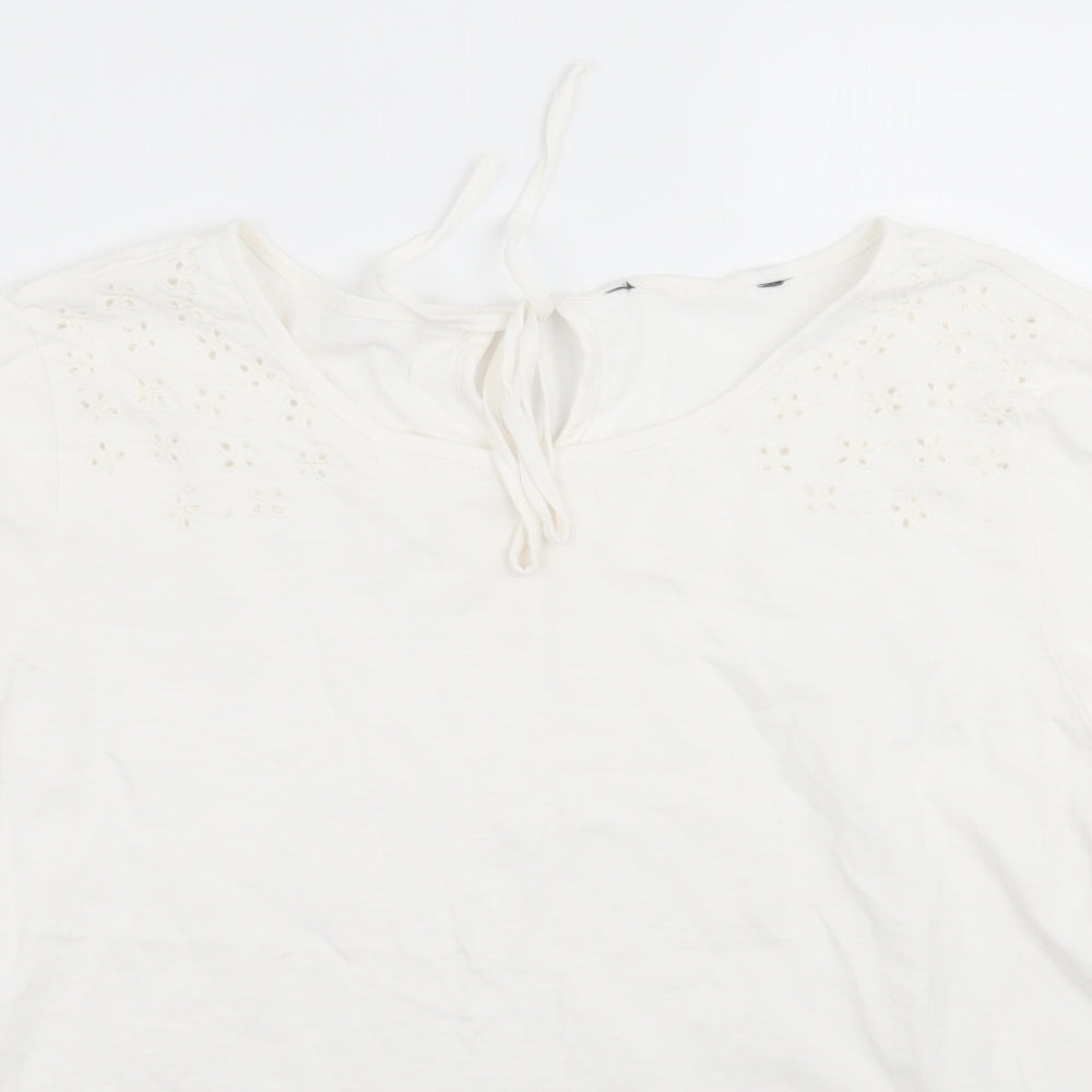 Bonmarché Womens White   Basic T-Shirt Size 16