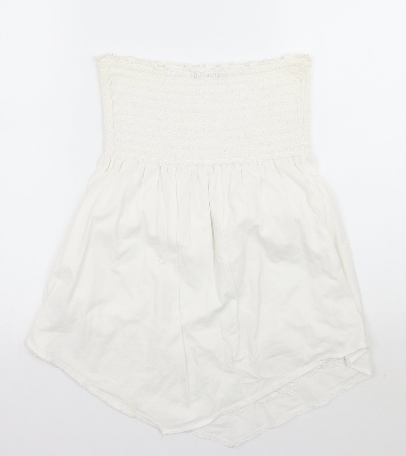 George Womens White Floral  Basic Tank Size 10