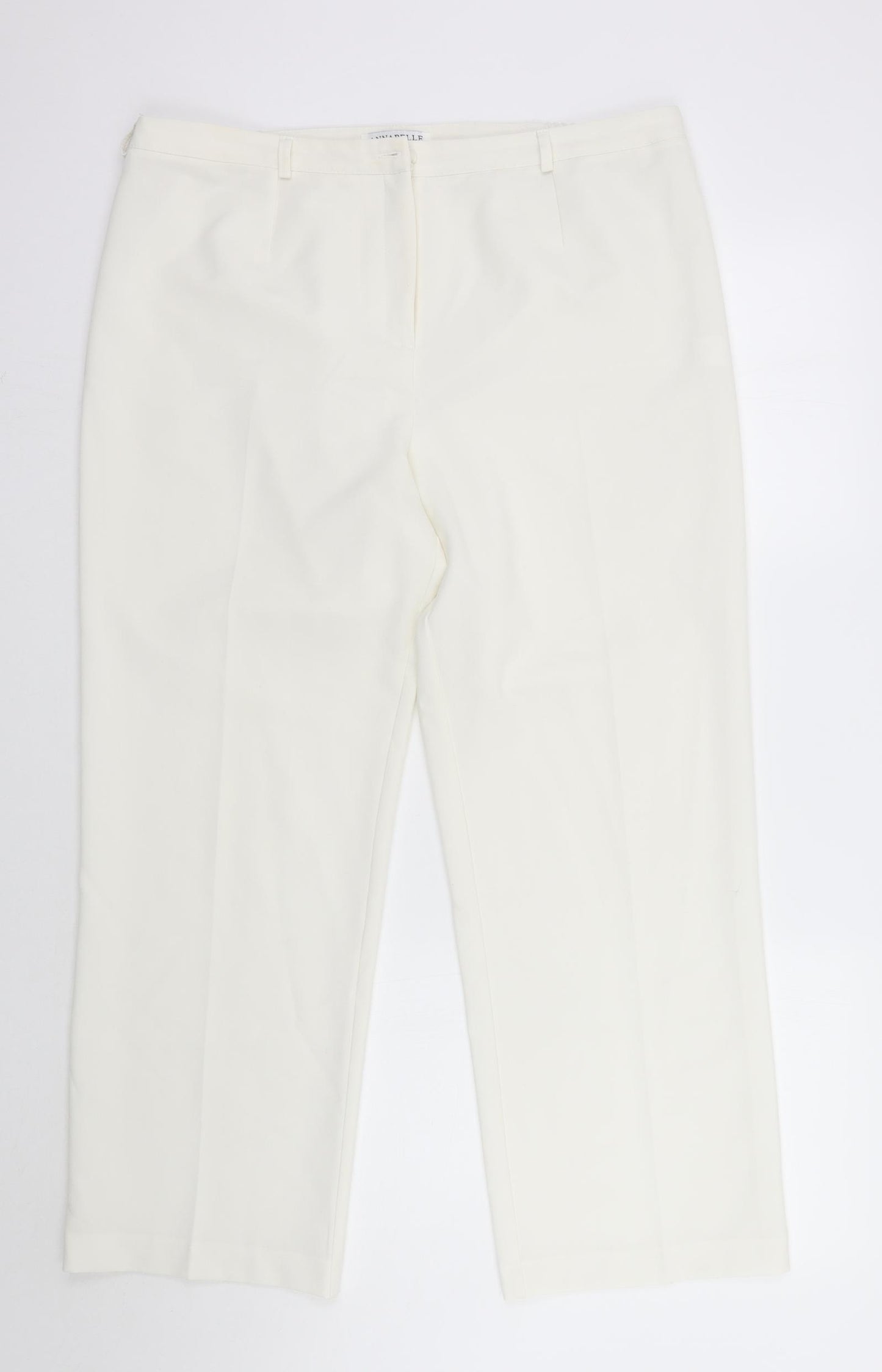 Annabelle Womens White   Trousers  Size 16 L27.5 in