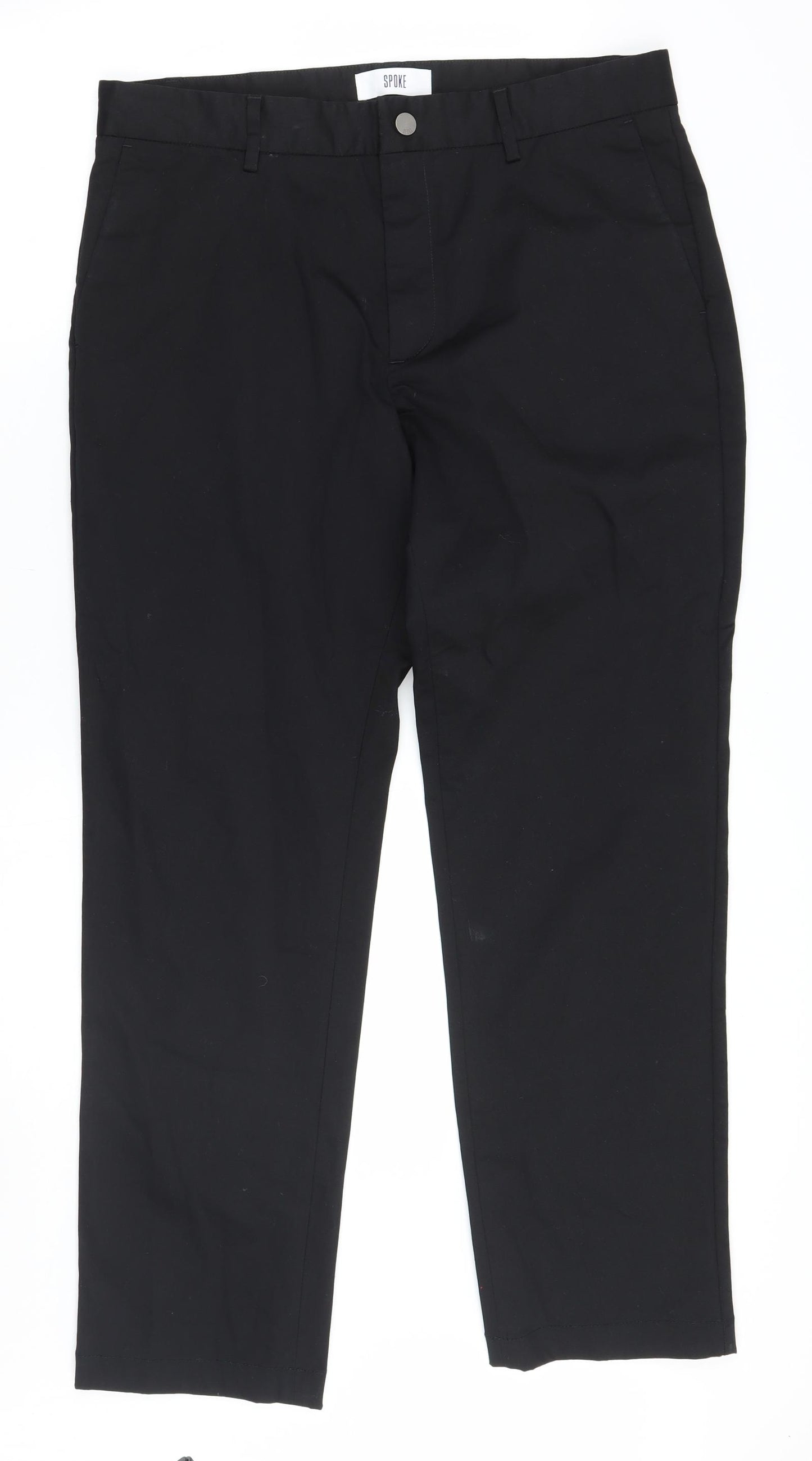 Spoke Mens Black   Trousers  Size 33 L30 in