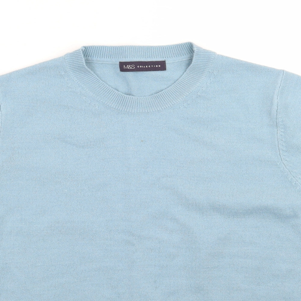Marks and Spencer Womens Blue   Basic T-Shirt Size 12