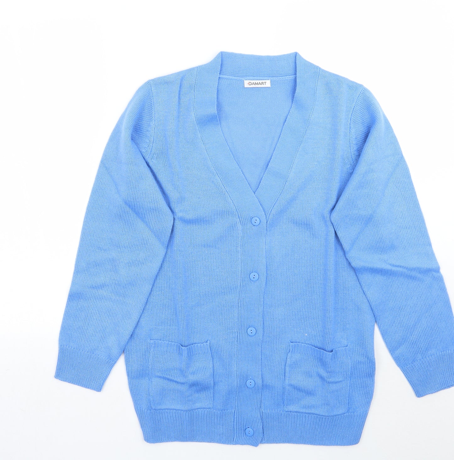 Damart Womens Blue   Cardigan Jumper Size 12