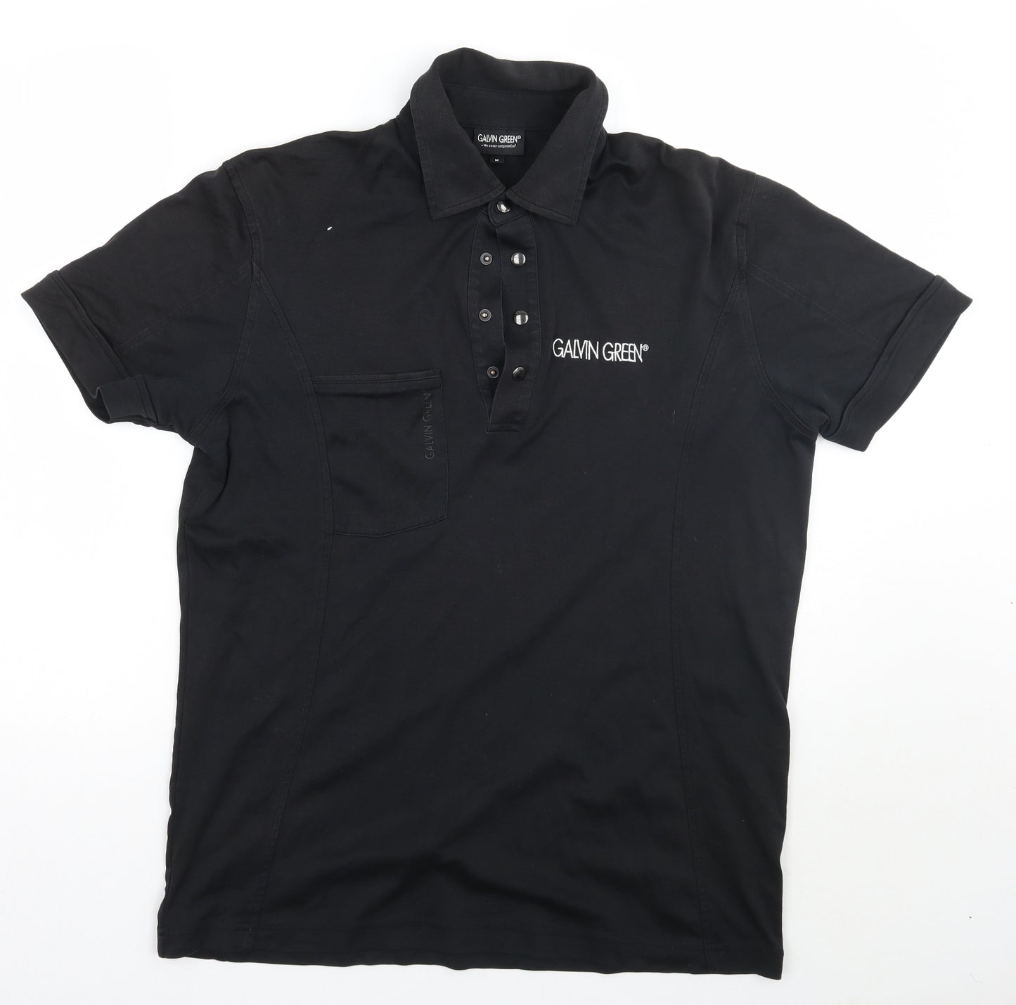 Galvin Green Mens Black    Polo Size M