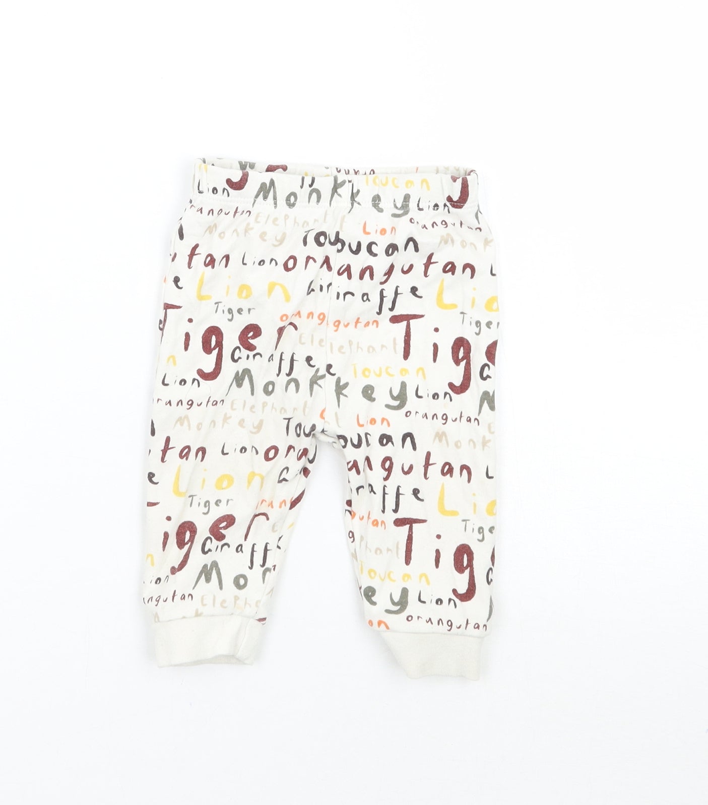 George Baby Ivory   Sweatpants Trousers Size 3-6 Months