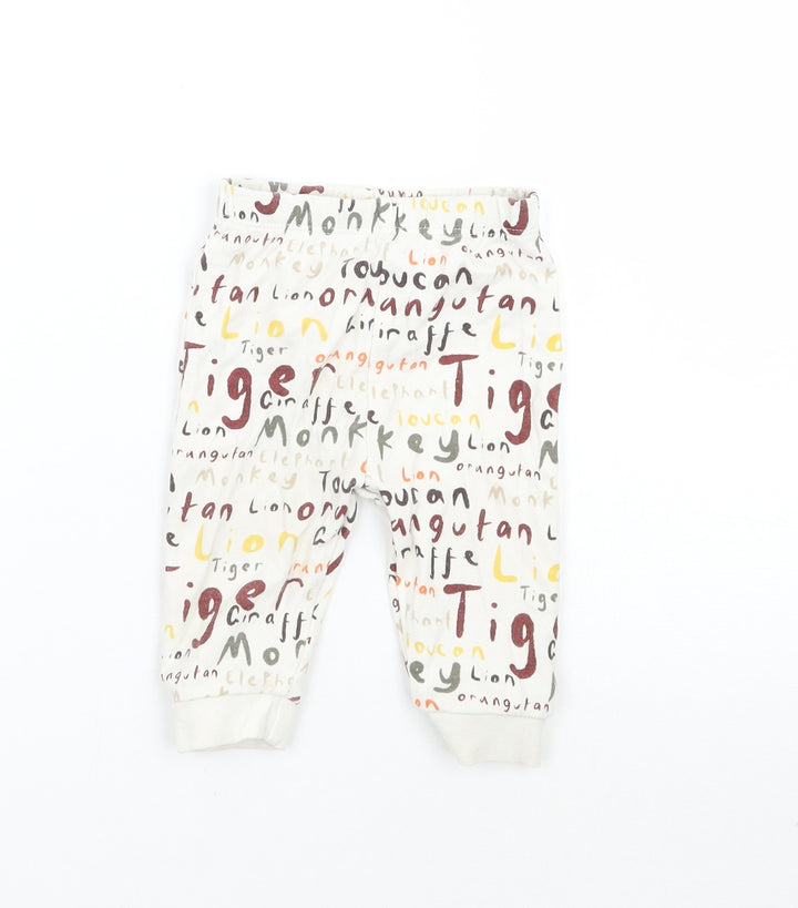 George Baby Ivory   Sweatpants Trousers Size 3-6 Months