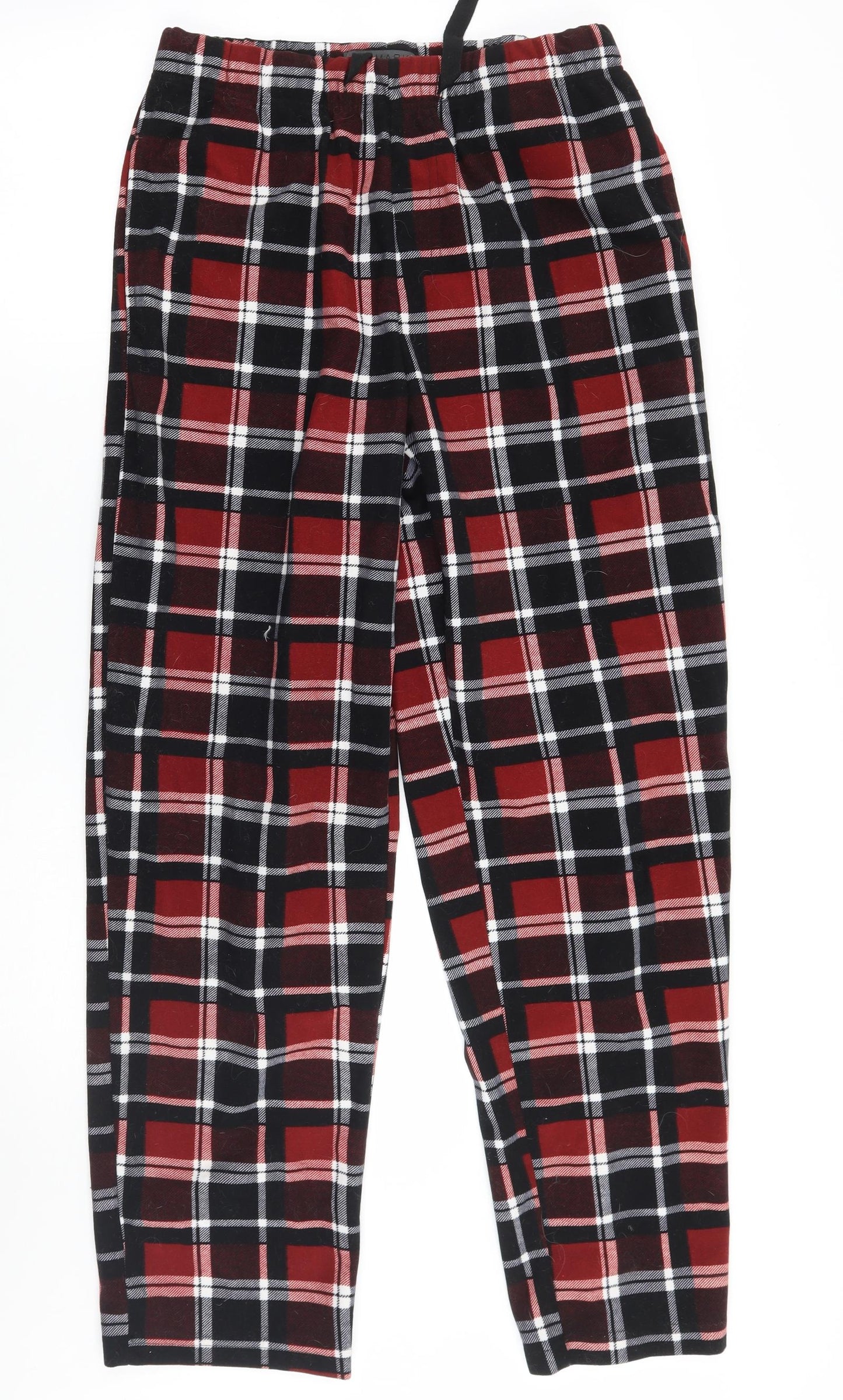 Primark Mens Red Check  Sweatpants Trousers Size S L30 in