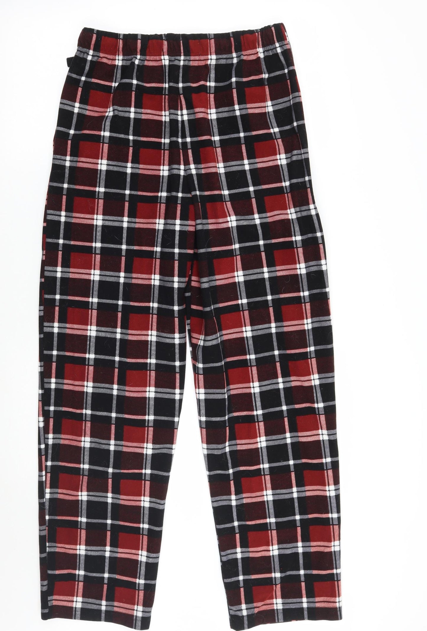 Primark Mens Red Check  Sweatpants Trousers Size S L30 in