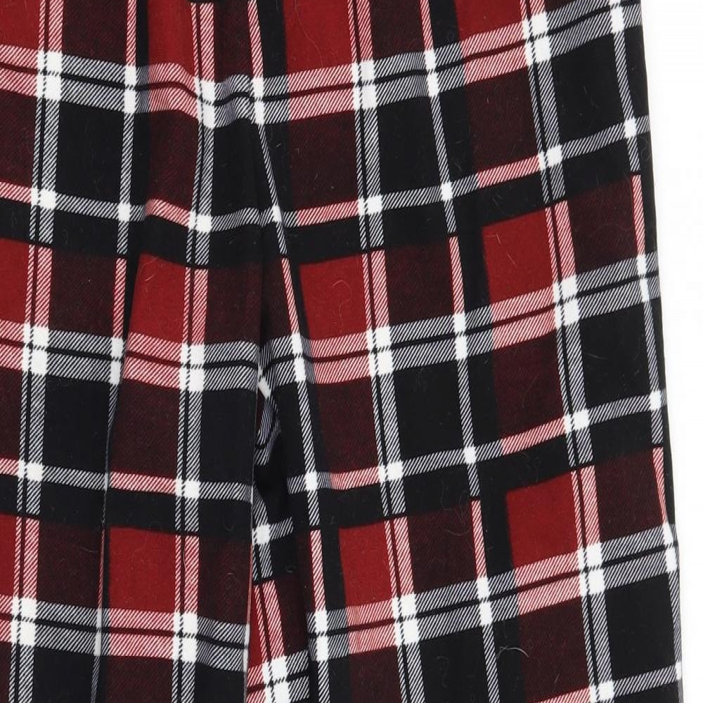 Primark Mens Red Check  Sweatpants Trousers Size S L30 in