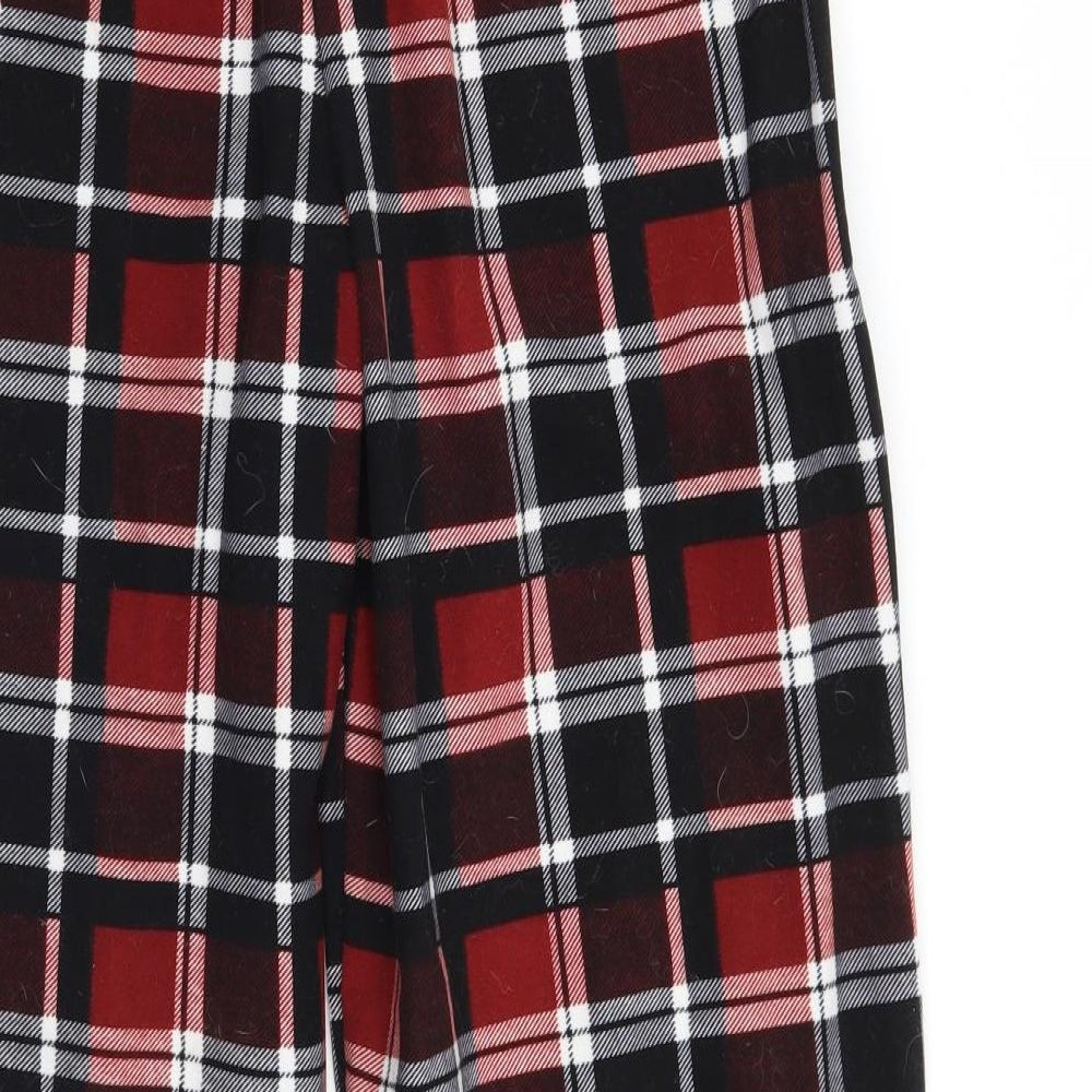 Primark Mens Red Check  Sweatpants Trousers Size S L30 in