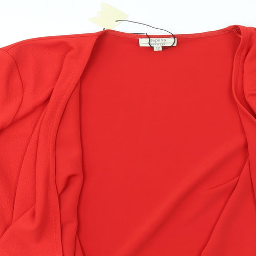 Matalan Womens Red   Cardigan Jumper Size 12