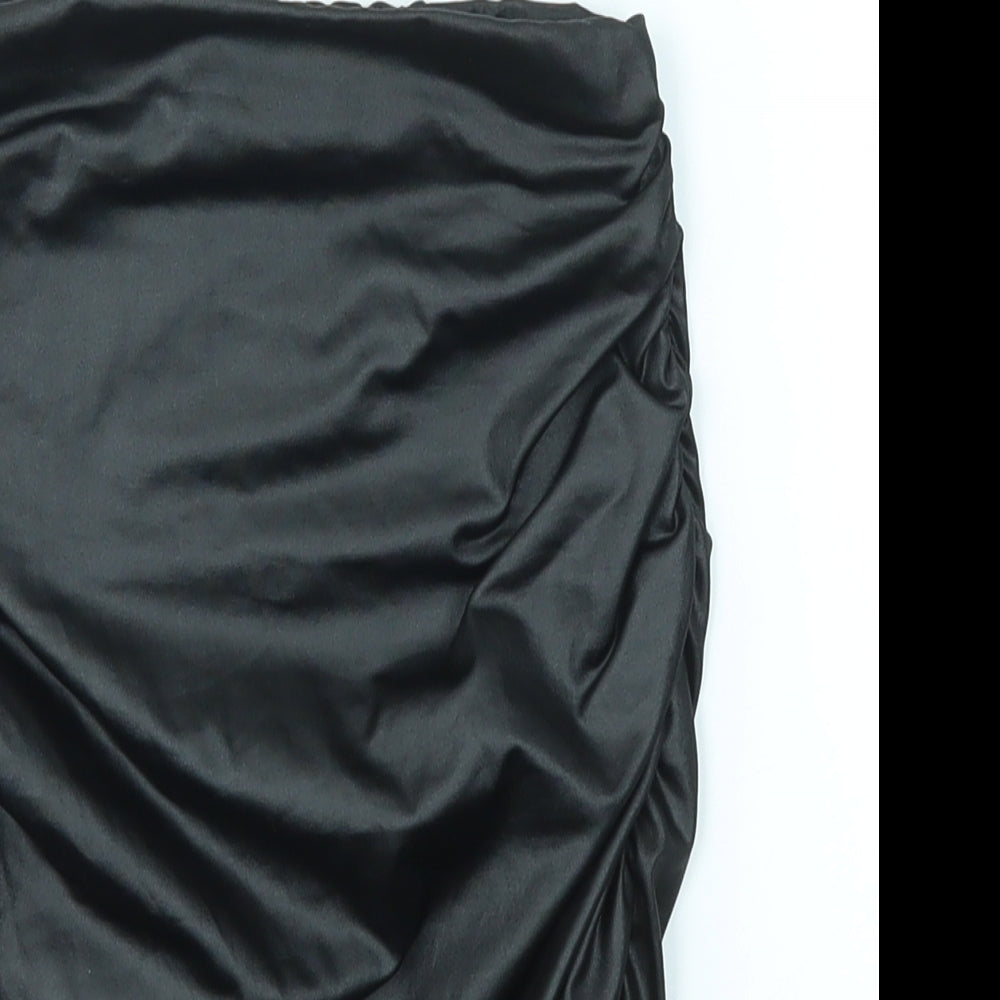 PRETTYLITTLETHING Womens Black   Mini Skirt Size 6