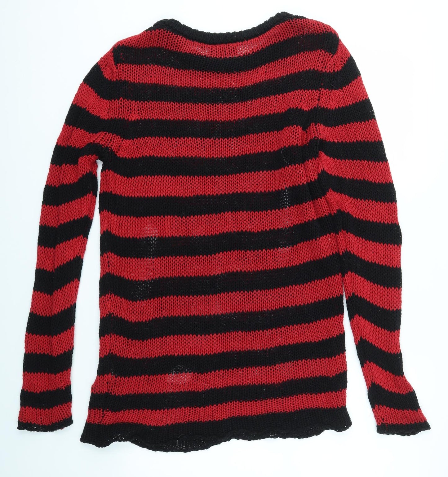 Forplay Womens Multicoloured Striped  Jumper Dress  Size M  - DISTRESSED