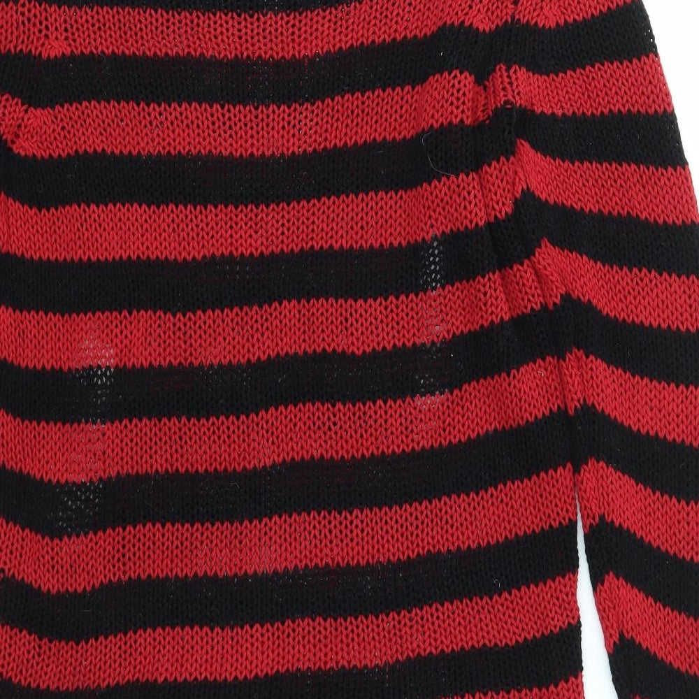 Forplay Womens Multicoloured Striped  Jumper Dress  Size M  - DISTRESSED