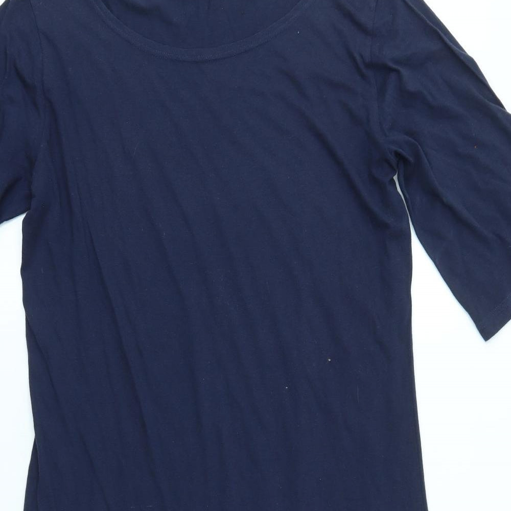 People Tree Womens Blue   T-Shirt Dress  Size 18