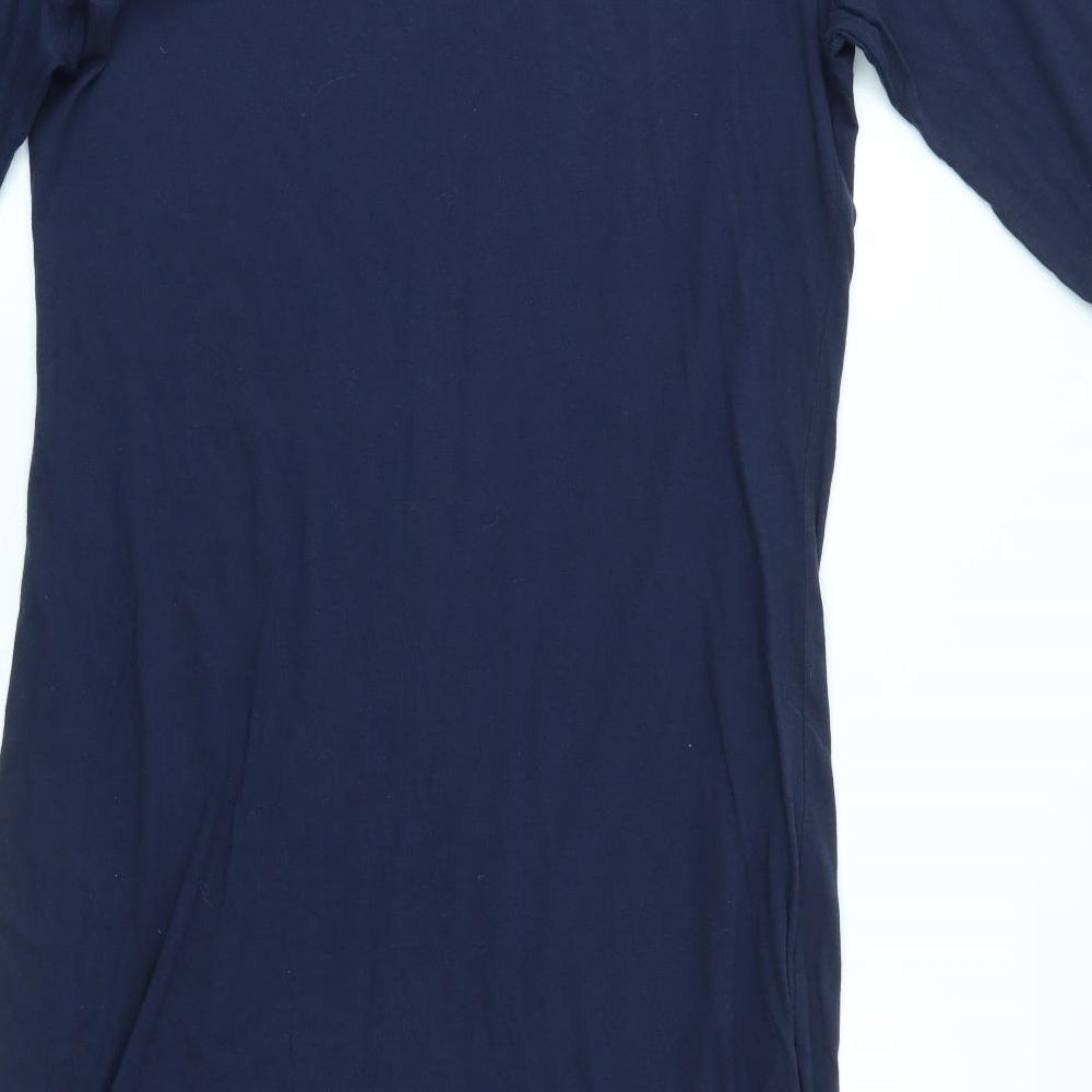 People Tree Womens Blue   T-Shirt Dress  Size 18