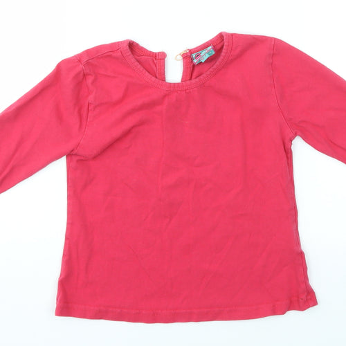 UTTAM KIDS Girls Pink   Basic T-Shirt Size 6-7 Years