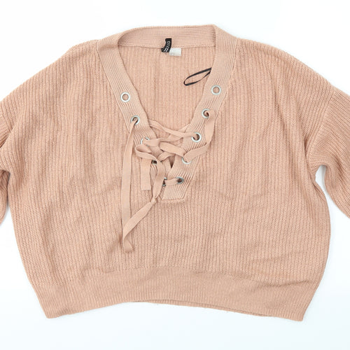 H&M Womens Pink   Pullover Jumper Size M