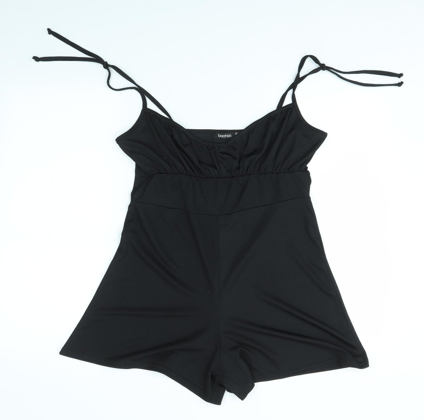 Boohoo Womens Black   Playsuit One-Piece Size 16