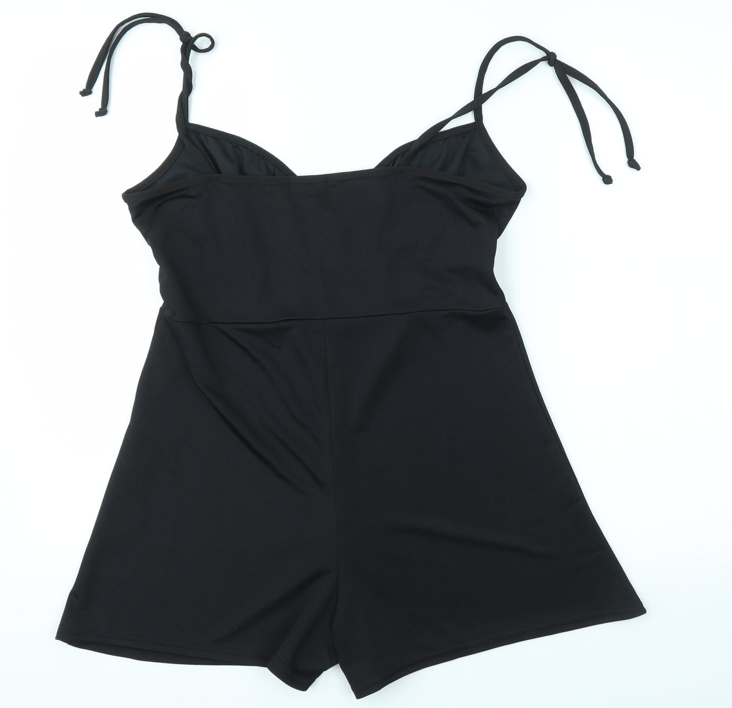 Boohoo Womens Black   Playsuit One-Piece Size 16