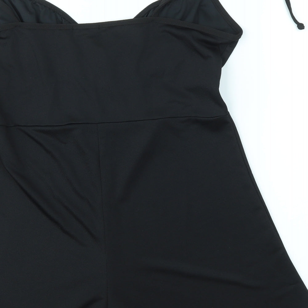 Boohoo Womens Black   Playsuit One-Piece Size 16