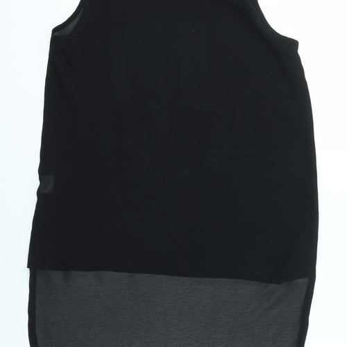 MISS MODA Womens Black   Basic Tank Size M  - SHEER