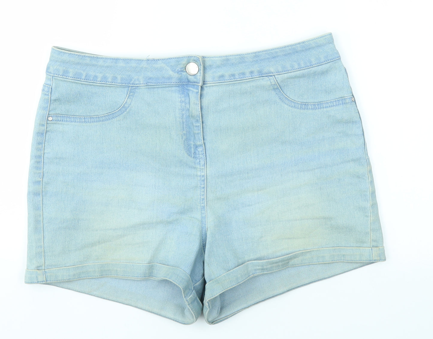 Matalan Womens Blue   Boyfriend Shorts Size 12