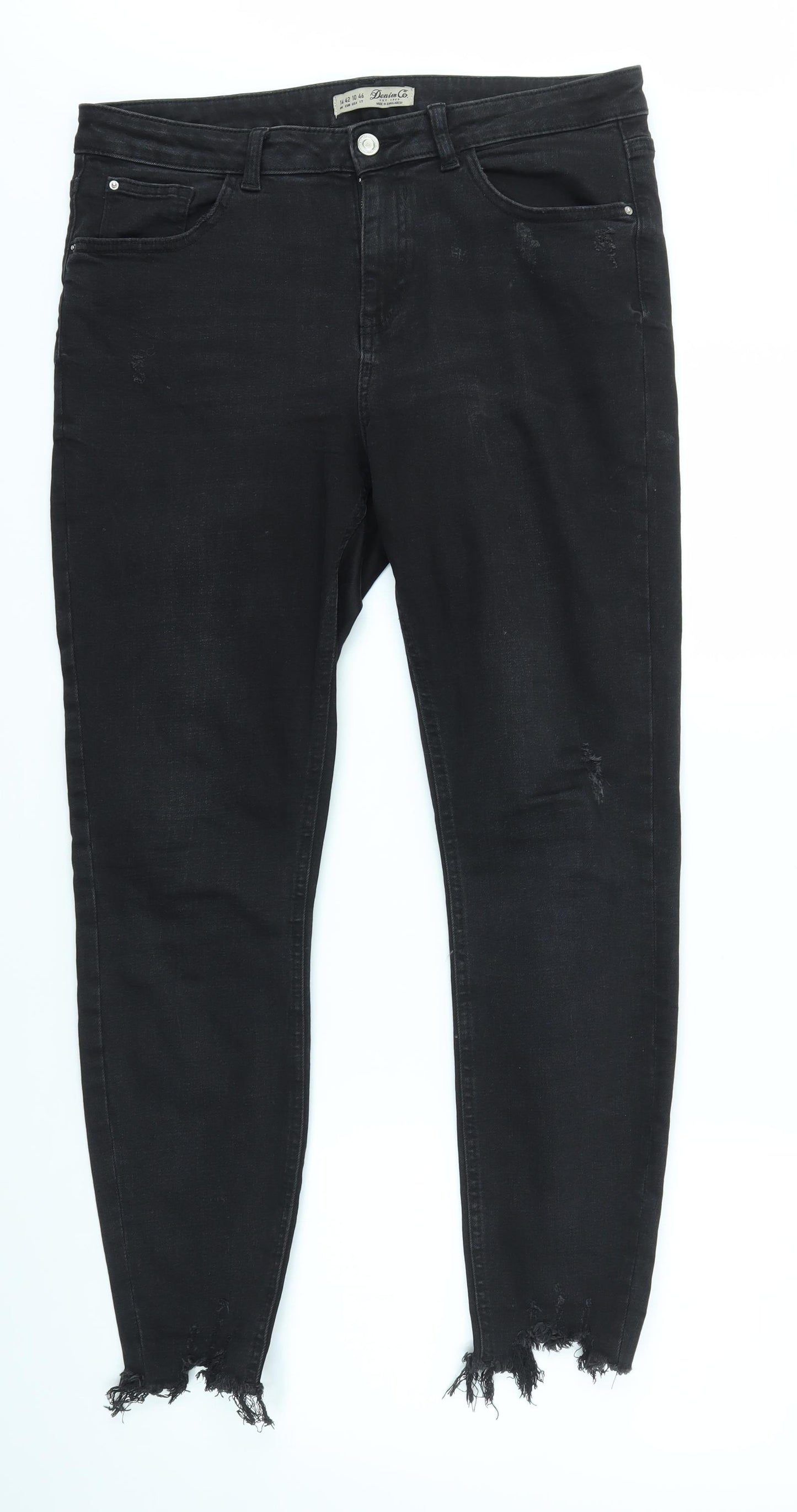 Primark Womens Black   Skinny Jeans Size 14 L27 in