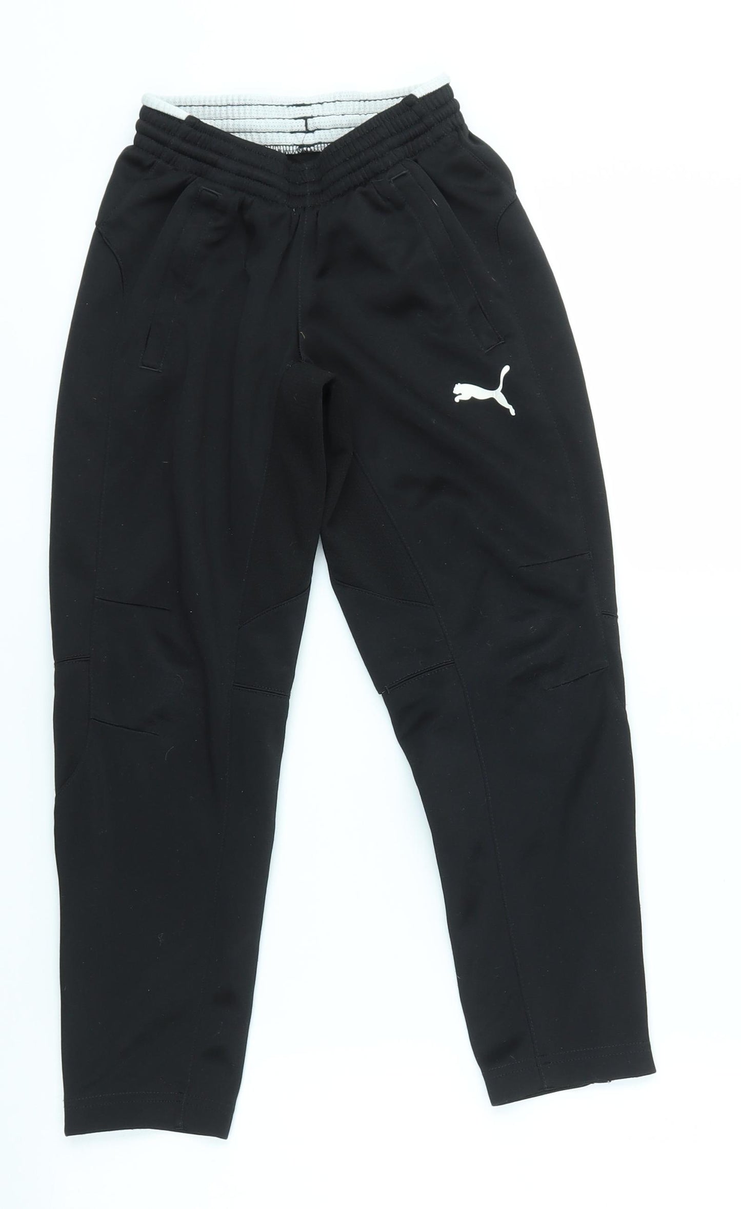 PUMA Boys Black   Jogger Trousers Size 7-8 Years