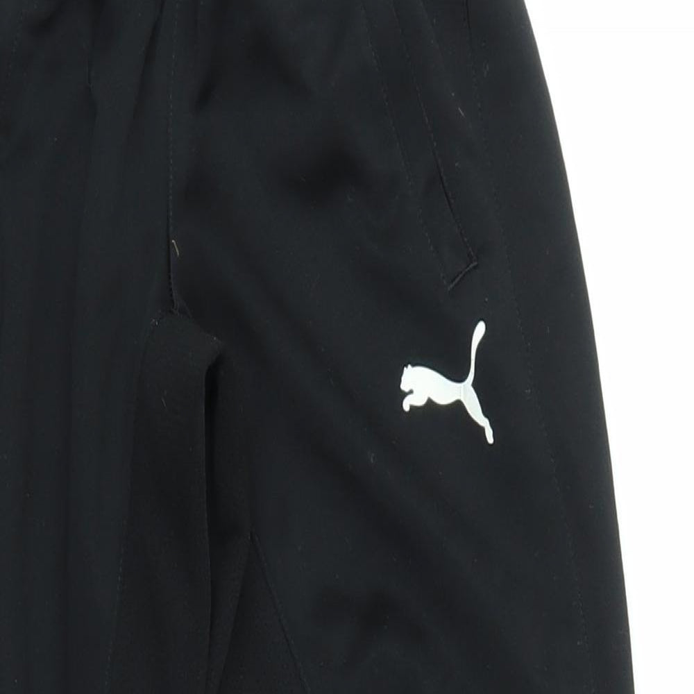 PUMA Boys Black   Jogger Trousers Size 7-8 Years