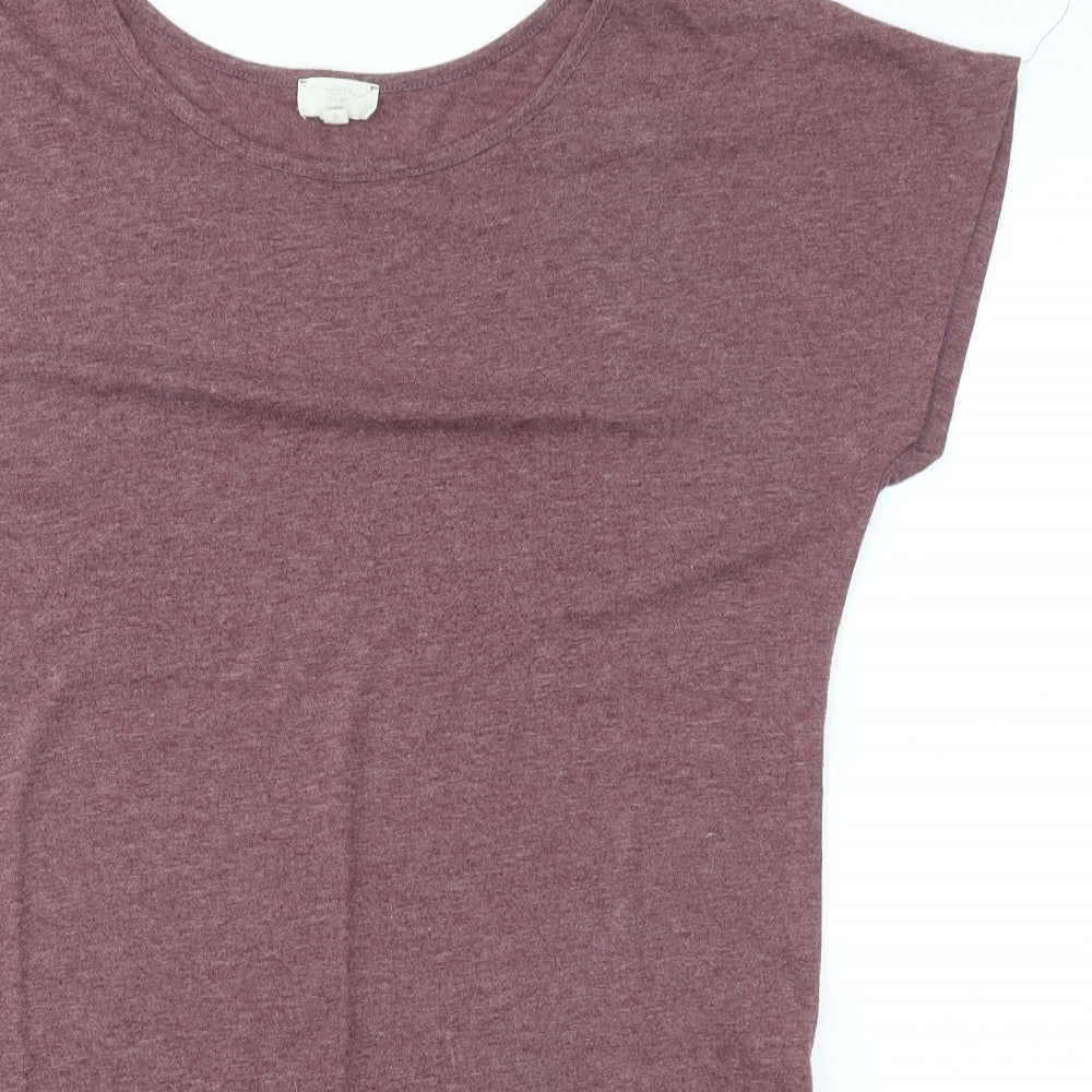 New Look Womens Purple   Basic T-Shirt Size 8