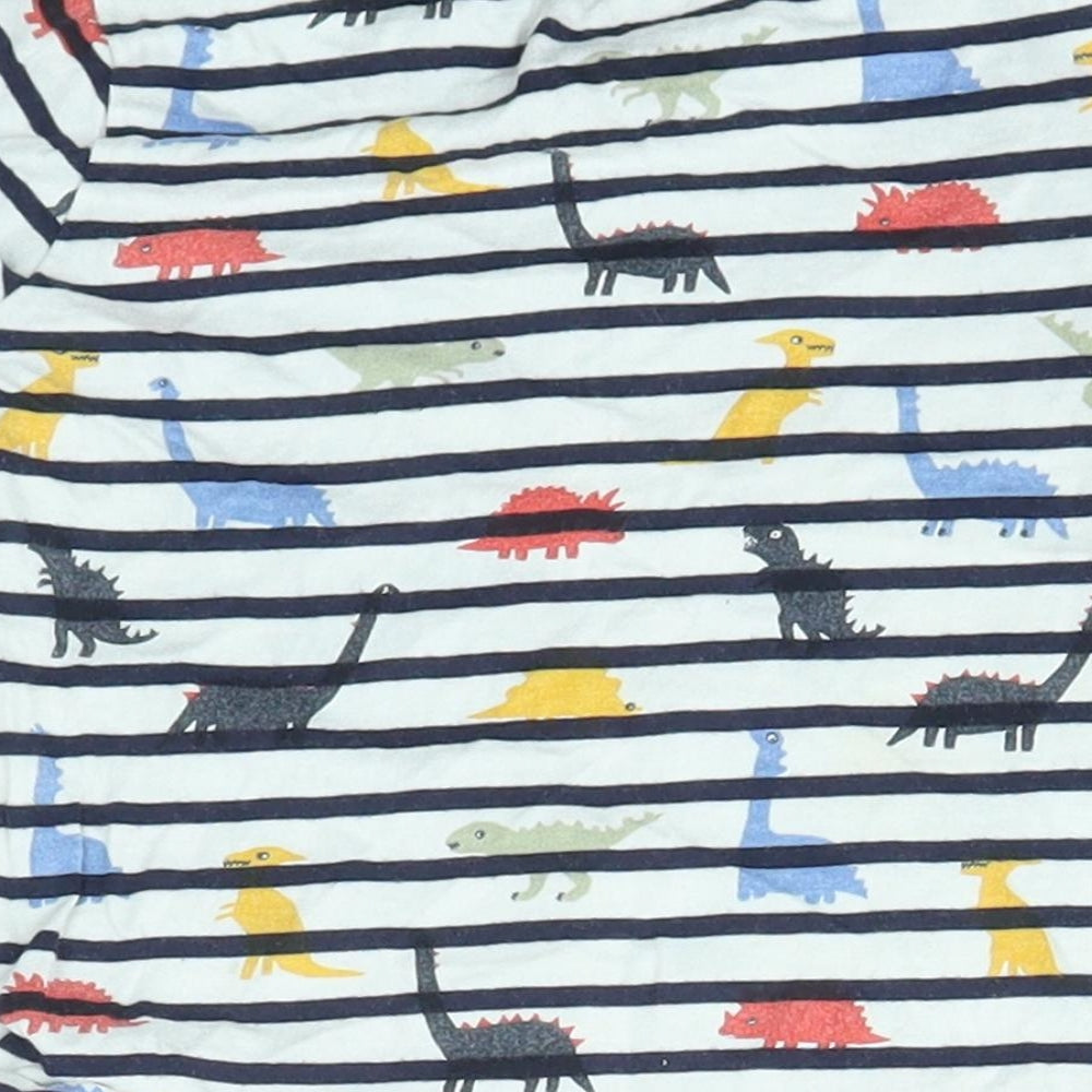 Mothercare Baby Multicoloured Striped  Basic T-Shirt Size 12-18 Months  - Dinosaur