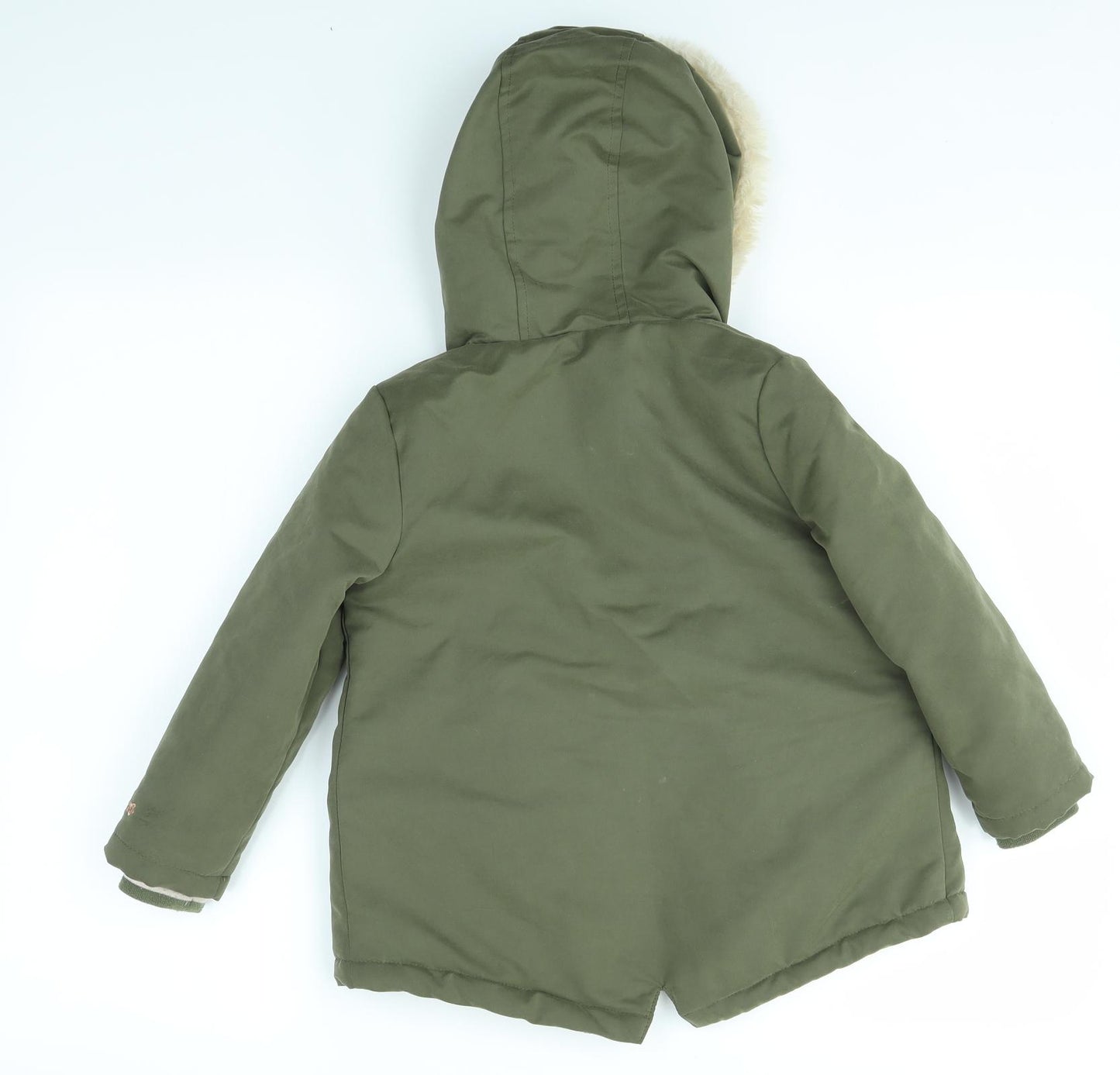 George Girls Green   Overcoat Coat Size 4-5 Years