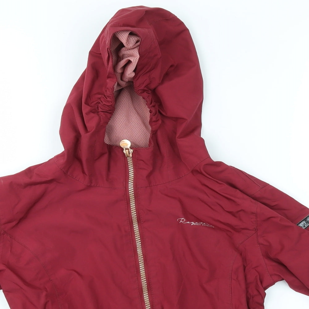 Regatta Girls Red   Rain Coat Coat Size 7-8 Years